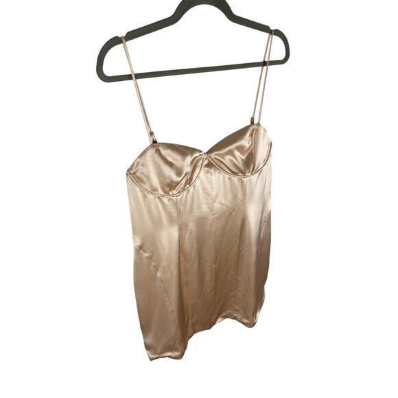 Retrofete Cosmo Mini Dress Underwire Satin Party Summer Spring Statement Size XL - Picture 5 of 16